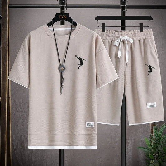 Mens Tracksuit T-shirt and Shorts