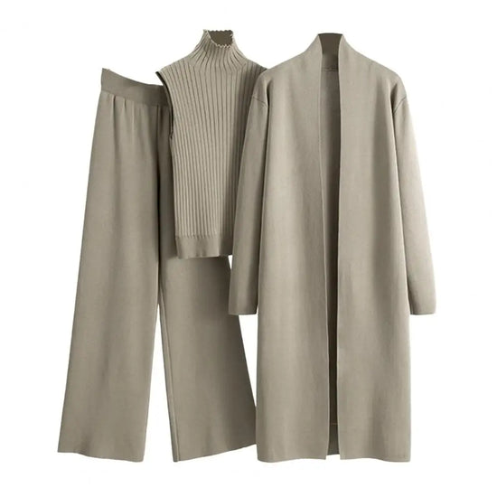 Sweater Coat Vest Pants Knitted