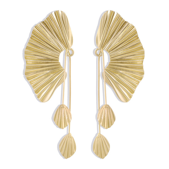 Scallop Earrings Earrings Leaf Earrings