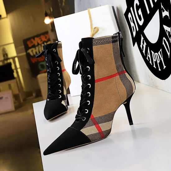 Women Boots Fashion Slim Heel