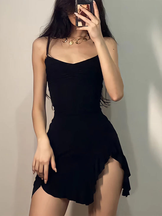 Mini Dress  Sleeveless Strap Backless