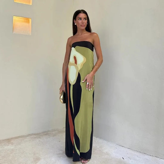 Strapless Backless  Long Dress  Party Evening Robes
